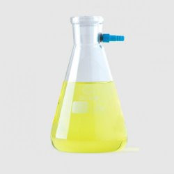 Filter flask 250 ml with PP-nozzle, erlenmeyer shaped
