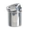   Bin with lid 130 x 102 mm lid with handle, stackable, 18/10-steel