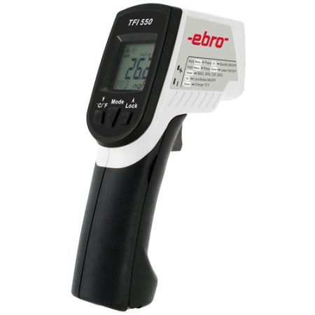 Infra-red thermometer TFI-550 -60...+550°C, add. connection for NiCr-Ni temperature sensor