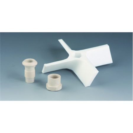 Propeller with 4 blades for   8 mm, stirr circle 50 mm PTFE/PEEK Compound