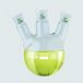   Ground neck flask with 3 joints 500 ml center arm NS 29/32, 2x side arm NS 29/32, angled Borosilicate glass 3.3