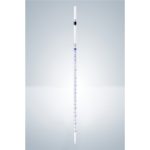   Vol.pipet 0,5:0,01 ml, 360 mm AR-glass, class AS, conformity cert., zero below, blue grad.