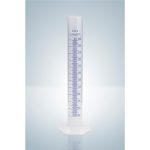   Measuring cylinder 50 ml PP, cl.B, ring division, convex scale