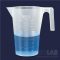   Beaker 1000 ml, PP with handle, embossed scale, with drain, ISO 7056