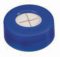   LLG-Snap ring caps N 11 blue, hole, silicone white /PTFE blue, cross slitted, pack of 100