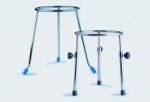   Tripod stand, fixed height 200 mm chrome plate steel, top dia. 125 mm