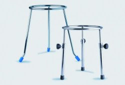 Tripod stand, fixed height 200 mm chrome plate steel, top dia. 125 mm