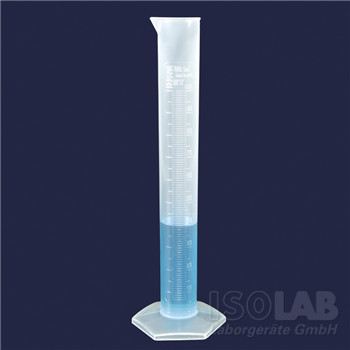 Vol.cylinder 25ml, high form PP, cl.B, embossed scale