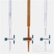   Burette 50ml, with PTFE cock brown glass, cl.AS, white graduated