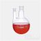   Two-neck round flask 100 ml middle neck NS 29/32, side neck NS 14/23 parallel borosilicate glass 3.3