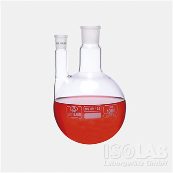 Two-neck round flask 2000 ml middle neck NS 29/32, side neck NS 29/32 parallel borosilicate glass 3.3