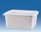 Bowl, PP, white, 17 ltr. with lid, square, 430x331x195mm