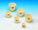   ALSINT crucibles,wide form,cap. 80 ml diam. 60 mm,height 50 mm numbered from 1-30, pack of 30