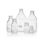   DURAN PURE bottle 1000 ml, clear with scale, GL 45, with dust protection cap, w/o screw-cap and pouring ring