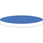   Septa N 17 silicone white/PTFE blue hardness 55° Shore A, septa thickn.1,5mm pack of 100