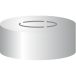 Aluminium center tear off cap N 20 silver, pack of 100 pcs.