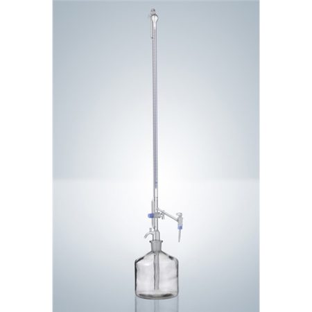Titrating apparate acc. Pellet 50:0,1ml, cl.B, DURAN, clear glass, w PTFE-arbor cock, w/o burette bottle