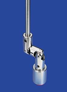 Hinge coupler for stirrer with thread connection GL 10 steel electroplated