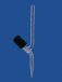   Straight burette valve cock, boro 3.3 valve opening 0-2,5mm, valve arbor PTFE