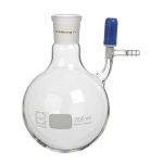   Nitrogen round flask 25ml, with PTFE valve plug, NS 14/23, valve hole 2,5mm