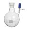   Lenz Nitrogen gömb lombik 25 ml , ezzel PTFE szelep dugó, NS 14.23, szelep lyuk 2, 5mm
