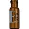   Macherey-Nagel Thread bottle N 9, 1.5 ml O.D.. 11.6 mm, hight 32 mm, amber, flat bottom, with writing field and