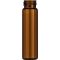   Thread bottle N15 8 ml O.D.: 16.6 mm, height 61 mm, amber, flat bottom, pack of 100 pcs.