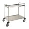  Laboratory cart 2 2 levels, dismountable, 900x600x940mm, 18/10 stainless steel