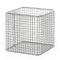   Wire baskets, angular 120x120x120 mm stainless steel 18/10 E-POLI mesh 8x8x1mm