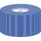   Screw caps N 9, lightblue sealing discs: silicone rubber white/PTFE blue, slitted, pack of 100