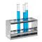 Test tube stand 18/10 steel detachable, for 2x6 test tubes