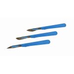   Spare part blades, type 2 steel 0.40, for scalpel yellow, pack of 10