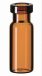   LLG-Crimp Neck Vial 1,5ml, O.D.: 11.6mm, outer height: 32 mm, amber, flat bottom, wide opening, pack of 100pcs