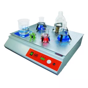   LLG-uniSHAKER 25 orbitális rázó, 25 mm-es orbitális átmérő, 50-500 fordulat/perc, digitális 230V EU csatlakozódugóval