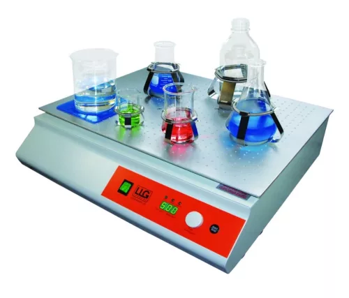 LLG-uniSHAKER 25 orbitális rázó, 25 mm-es orbitális átmérő, 50-500 fordulat/perc, digitális 230V EU csatlakozódugóval