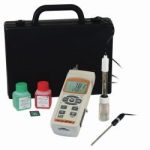   LLG-pH Meter 5, Set with Electrode Temp. sensor, SD-Card and Case