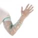   Gloves SOFTLINE, 90 cm LDPE, extra long, 30 µm, green, plain, with elastic strap, pack 50