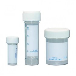 LLG-Sample containers, 7ml, PS with HDPE-screw cap and plain label, pack of 700