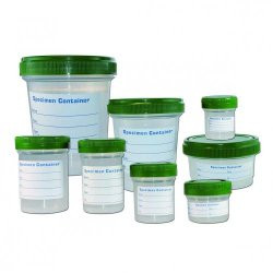 LLG-Sample containers 40ml, PP with HDPE-screw cap and plain label, pack of 500