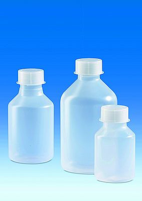 Narrow mouth bottle 250ml, PP with screw cap