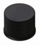   LLG-Screw caps N 10, PP, black closed Thread 10-425Natural rubber red-orange/TEF transparency, 60°shore A, 1,3mm,pack of 100