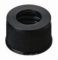   LLG-Screw-caps 18mm, PP black, with hole, Butyl red/PTFE grey, 55° shore A, 1,6mm, pack of 100