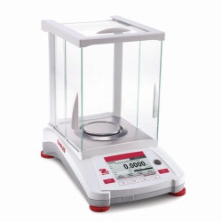 Analytical balance Adventurer® AX124M 120 g / 0.1 mg, internal calibration weighing plate dia. 90mm, calibrated