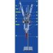   Reflux reaction unit. laboratory flange LF200, capacity 20 l with thermostatic jacket, stirrer and support