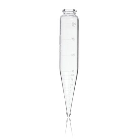 Centrifuge tube 100 ml, Oil conical, white graduated pack of 12