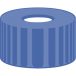   Screw caps N 9, blue PP, with centre hole 5.5 mm, sealing discs: silicone rubber/PTFE white/red pack of 100