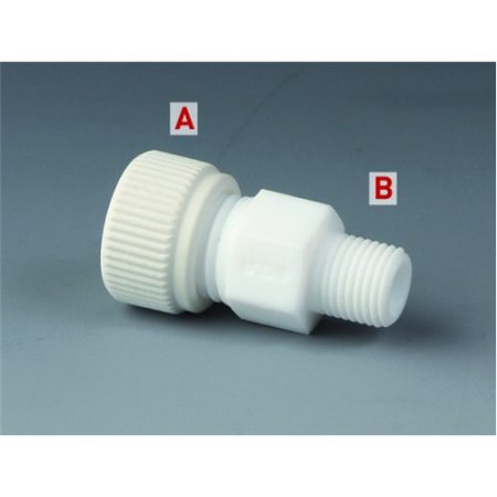 "Screw-connection-piece   16 mm, NPT 1/2"", PTFE-PTFE "