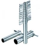   Cork borers tube diam. 5 - 7.5 mm nickel-plated brass, with handles clearing rod set of 13