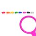   TILT Light Shield, white w.4 GL 56 bottle tags silicone (orange, yellow, blue, purple)