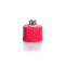   Connection cap system GL 25 red PBT screw-cap with PTFE insert and 4 ports (stainless steel)